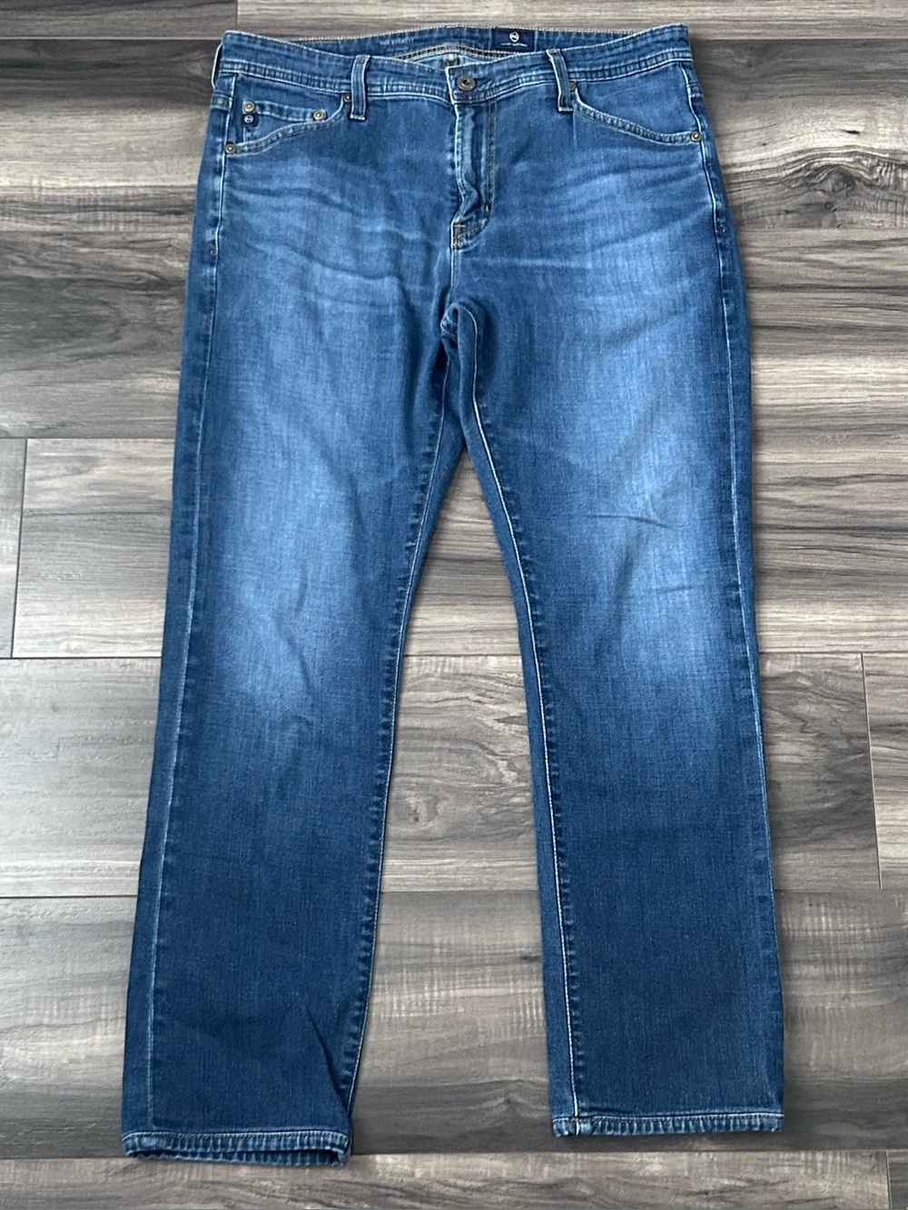 Adriano Goldschmied Everett Slim Straight Jeans Men’s Size 33x29 Blue Dark Wash